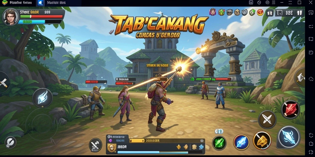 Tampilan gameplay Strategi yang menegangkan dan penuh aksi.