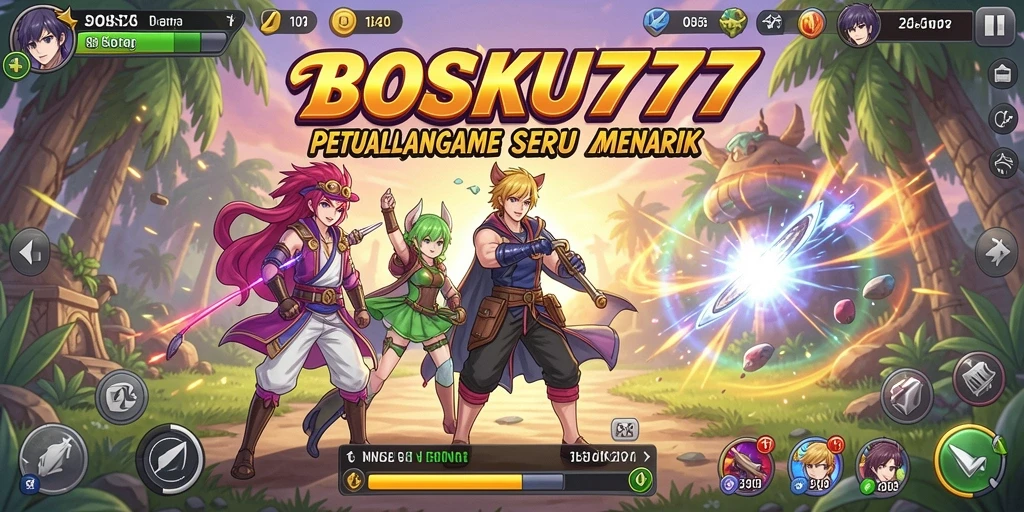 Tampilan gameplay BOSKU777 yang mengasyikkan dengan karakter Anime yang menarik.