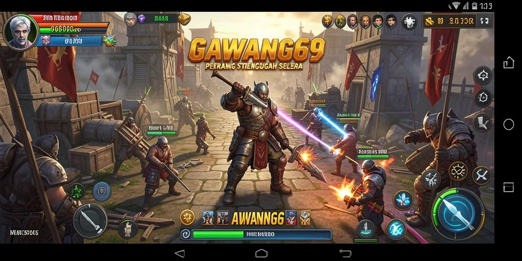 Tampilan gameplay yang menegangkan dalam GAWANG69 dengan strategi mendalam.