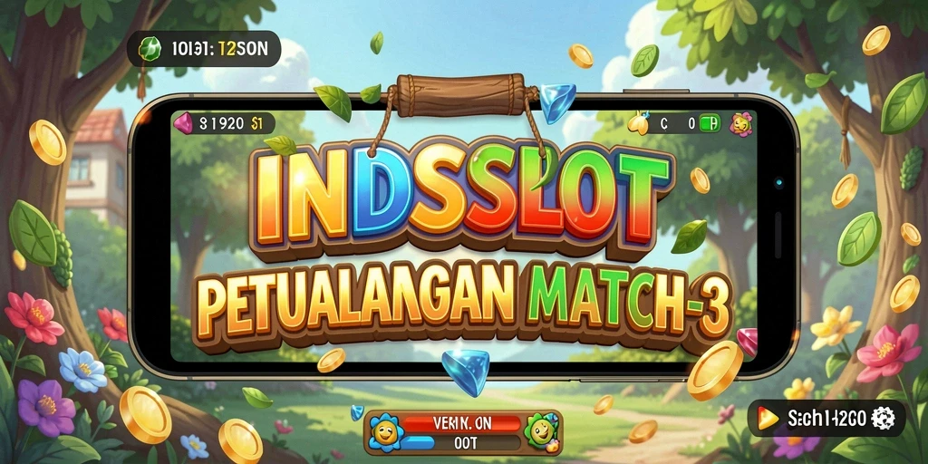 Tampilan gameplay <strong>INDSLOT</strong> yang seru dengan kombinasi warna-warni.