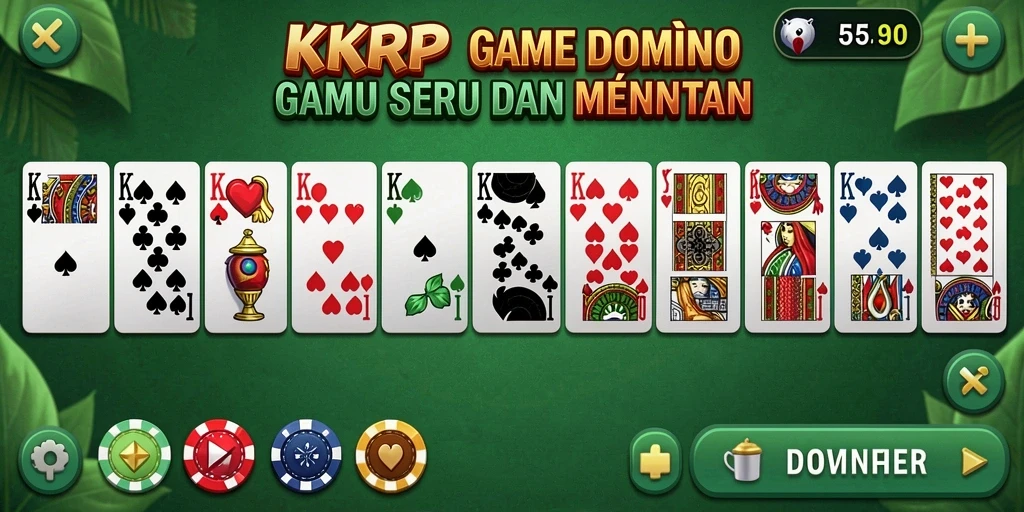Gameplay seru di KKRP saat bermain Domino