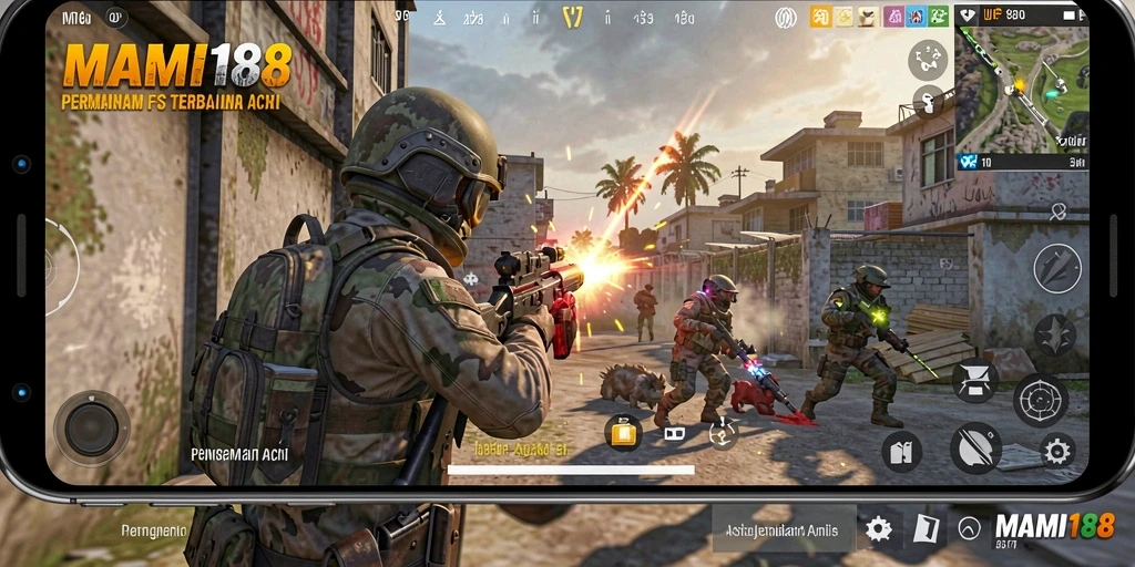 Tampilan gameplay intens MAMI188 dengan aksi seru.