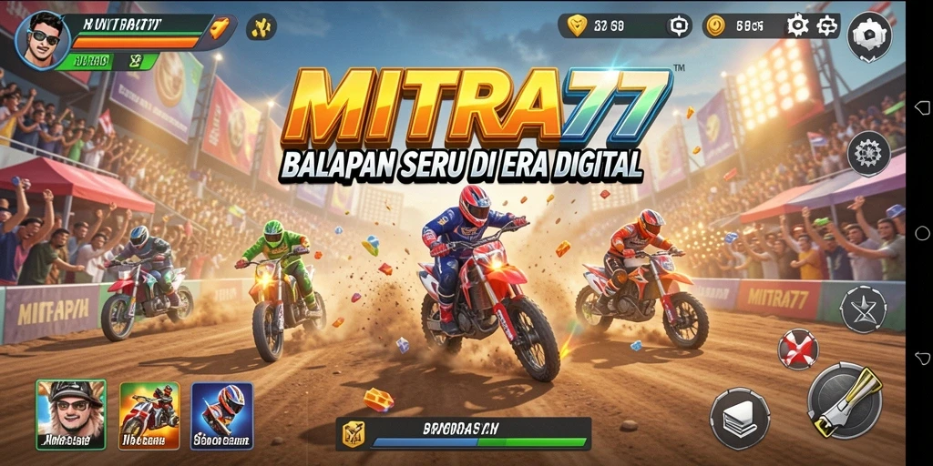 Gameplay Racing seru dengan mobil dan trek yang menakjubkan.