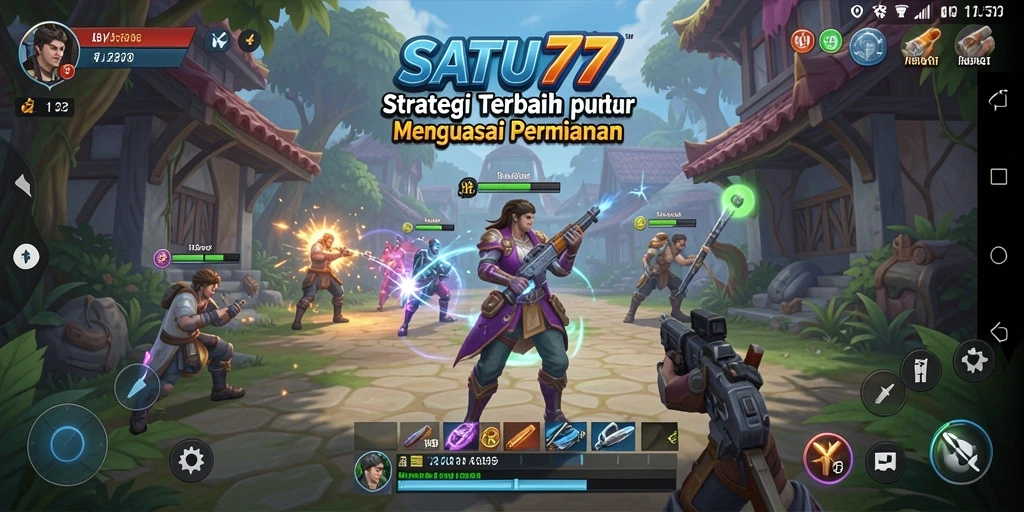 Tangkapan layar gameplay SATU77 yang menampilkan aksi strategi yang mendebarkan.