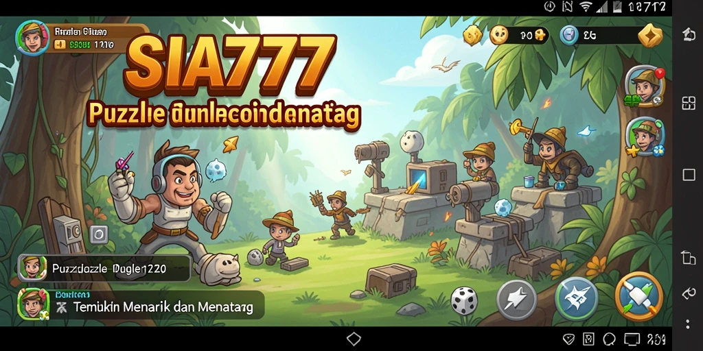 Screenshot utama SIA777, menampilkan gameplay puzzle yang menarik.
