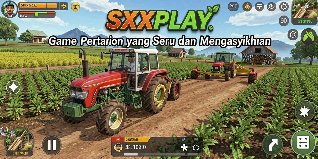 Tangkapan layar permainan SXXPLAY yang menunjukkan pengalaman bertani yang menyenangkan.