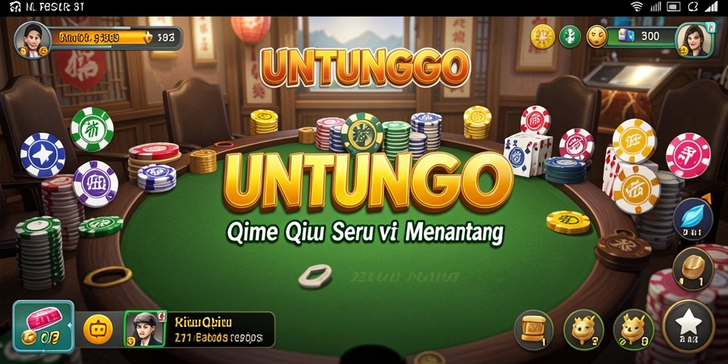 Gameplay seru QiuQiu di UNTUNGGO yang penuh tantangan.