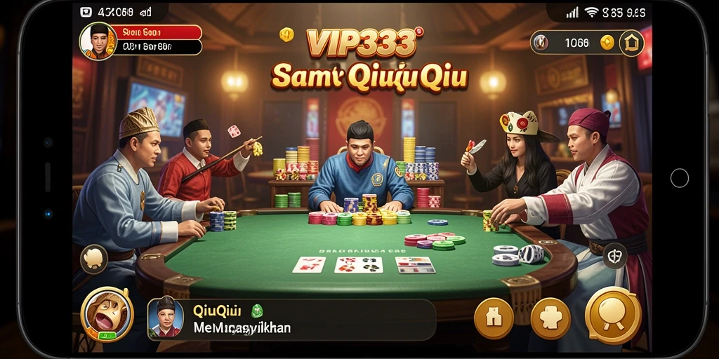 Tampilan gameplay QiuQiu di VIP333 yang mendebarkan.